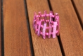 Bracelet nacre et bois rose modèle 