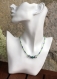 Collier ado graine-perles de rocaille-verre vert et bleu modèle 