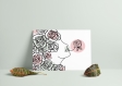 Illustration  a3  illustration visage femme, wall art femme, dessin profil femme fleurs, dessin tête femme minimaliste fleurs, dessin femme imprimé en france