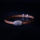 Leather bracelet infinite / handmade leather bracelet infinite / infinite bracelet / men / women / leather bracelet turquoise brown
