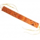 Foulard écharpe mousseline de soie orange peint main accessoire soirée