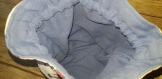 Pochon blanc imprimé spiderman et coton bleu uni pour enfants