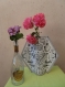 Noel idée cadeau vase octogonal couvre cache vase couronne tète de mort échiquier  carte a jouer  creation unique design france luxe vaso di carta h cadeaux