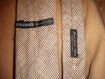 Vintage manteau laine / wool beige et cravates soie / silk upcycling recyclage