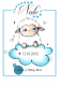 Affiche petit mouton bleu (personnalisable)