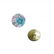 Boutons x 5 liberty aloha betsy turquoise c taille au choix 