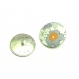 Boutons x 5 liberty exclusif betsy moutarde et gris taille au choix 