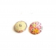 Boutons x 5 liberty chive g rose taille au choix 