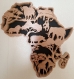 L'afrique sauvage, décoration murale en bois chantournée