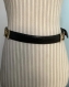 Vintage,ceinture cuir véritable,décor tête méduse couleur d’or t95x5cm modèle rare,made in france,occasion bon état