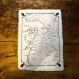 Iron islands map game of thrones, westeros map, essos map, a song of ice and fire map, got map, map of iron islands, a3 papier 100% coton