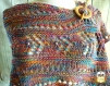 Etania, châle d'été, coton, tricot, perles