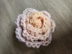 Fleur barrette crochet dégradé couleur