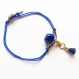 Bracelet bleu prusse réf.17626