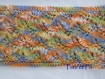 Col/snood multicolore en laine chinée et tricot dentelle pour enfant ou adulte 