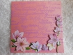 Carte pour anniversaire fleurs rose et violet