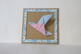 Cadre origami - colombe