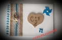 Livre d'or theme champètre enfantin turquoise et blanc pour mariage, bapteme ou anniversaire 