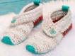 Modèle chaussons bottines au crochet pour adultes,semelles cuir d’agneau .pattern fabrication en anglais,pdf anglais