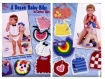 Magazine vintage,modèles bavoirs au crochet pour bébé.pattern,tuto,pdf anglais + légende symbole anglais français