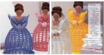 Amigurumi, modèles poupées princesses avec petites fleurs au crochet.pattern, tutoriels anglaise en format pdf