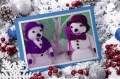 Offre spéciale.amigurumi madame et  monsieur de neige au crochet.patron ,tutoriel  anglais en format pdf