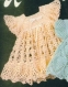 Modèle robe dentelle au crochet coton pour bébé fille t 6-18 mois.pattern,tutoriels anglais,pdf anglais