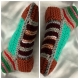 Gros chaussettes multicolores fantasie en tricot fait main,pour femme,homme t 38-4
