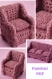 Vintage ans 80.modèle chic canapé,petite meubles pour poupée barbie..patterns,tutoriel fabrication en anglais format pdf
