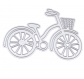Die de découpe métallique forme vélo vintage retro idéal pour carte album page 