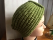 Bonnet-turban vert olive