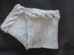Boot cuffs, guetres,chaussettes grises perles fantaisies