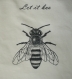 Housse de coussin - abeille let it bee