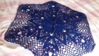 Napperons en crochet bleu marine 60 cm 