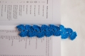 Marque page bleu électrique au crochet
