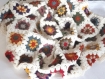 Couverture bébé granny crochet en laine . couleurs d'automne 