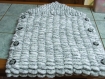 Nid d'ange bébé 0/6mois en laine pompons - fait main - 100% polyester 