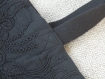 Trc 015 tote-bag coton noir brodé modèle 2
