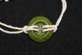 Bracelet cordage coton-bouton