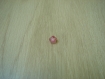 Lot de trente neuf perles facette rose transparent 25-19