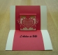 Carte kirigami coeur quadrillé
