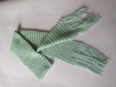 Echarpe femme, couleur vert, en laine