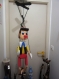 Exemplaire unique ! grande marionnette pinocchio en bois d'albasia 112 cm