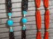 Vintage superbe collier amérindien artisanal