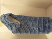 Tunique au crochet coloris bleu chiné