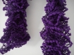 Echarpe tricotée avec laine rico design loopy pompon, mauve 