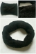 Snood - tour de cou mixte noir en laine douce taille unique - tricot