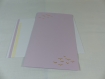 Carte colombe en relief kirigami 3d couleur lilas et ivoire