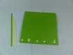 Carte cocotte et poussin en relief kirigami 3d couleur vert menthe et chamois