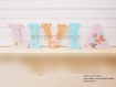 Lettre décoration chambre bébé, lettre prénom en bois, lettre à poser, prénom à poser, lettres décoratives personnalisé thème nature 20cm